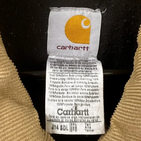 CARHARTT Vintage Sandstone Santa Fe Jacket Quilt Lined XXL Tall - Picture 2 of 5